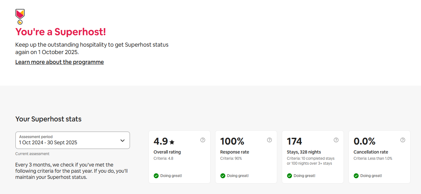 Superhost Badge